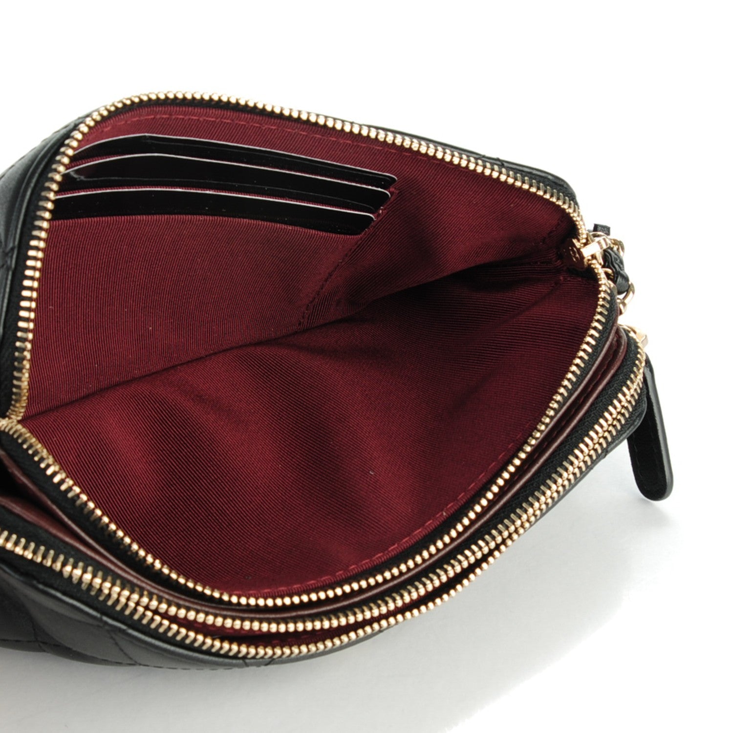 Chanel Lambskin Quilted Small Clutch With Chain Black 5 of 8