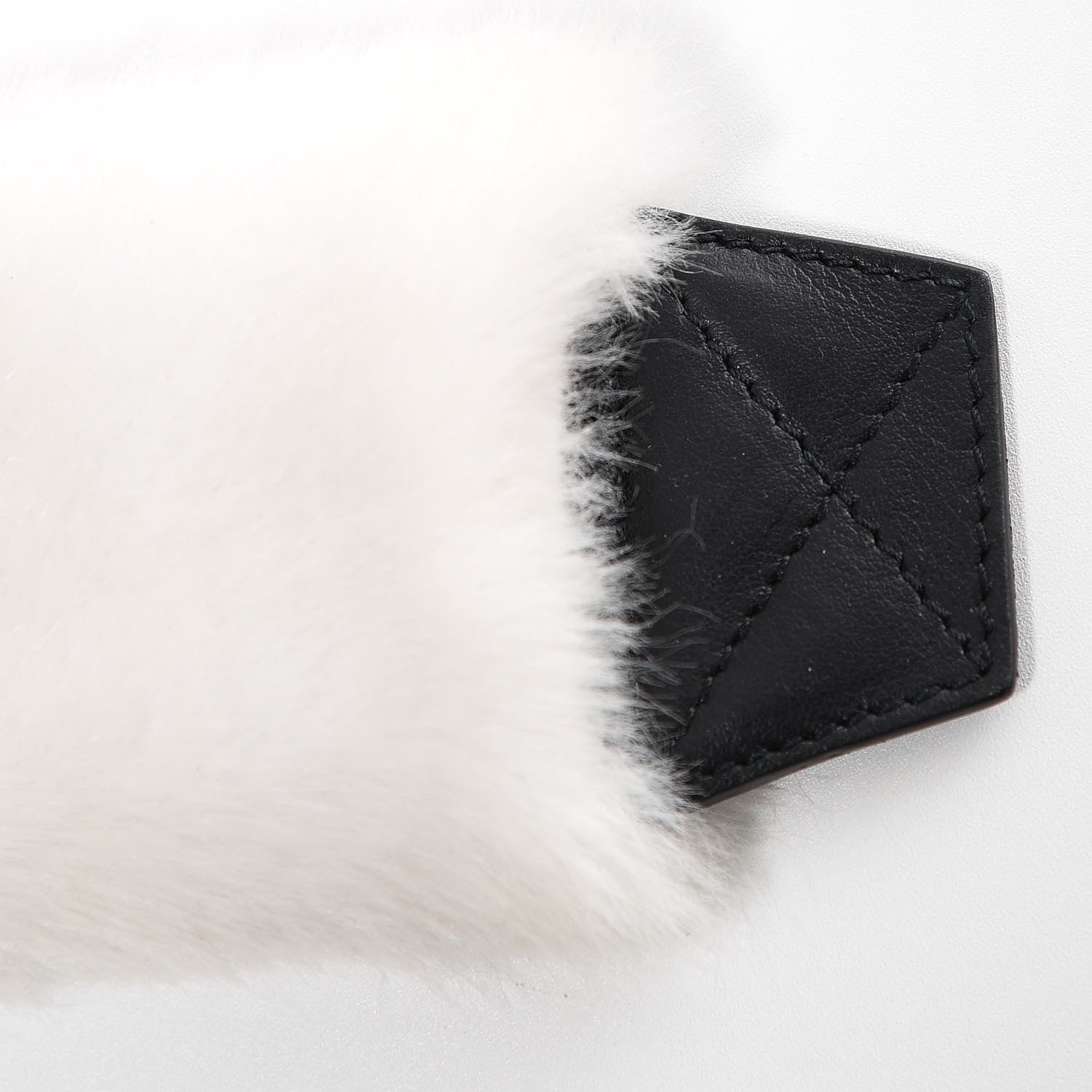 Givenchy Faux Fur Logo Bag Strap White 5 of 6