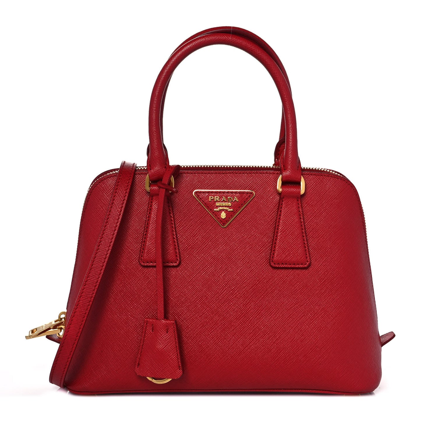 Saffiano Vernice Small Promenade Tote Fuoco