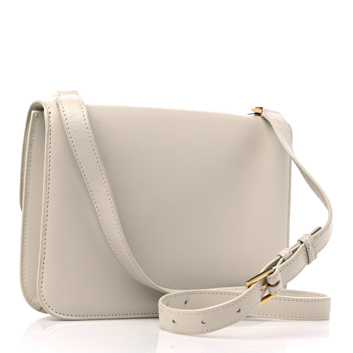Saint Laurent Smooth Calfskin Carre Satchel Crema Soft 3 of 19