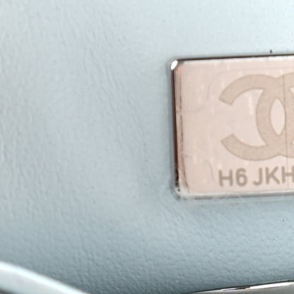 Chanel Iridescent Caviar Quilted Extra Mini Coco Handle Flap Light Blue 6 of 8