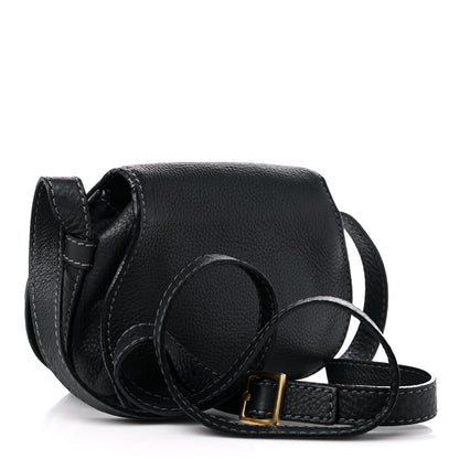 Chloe Calfskin Mini Marcie Round Crossbody Bag Black 3 of 13