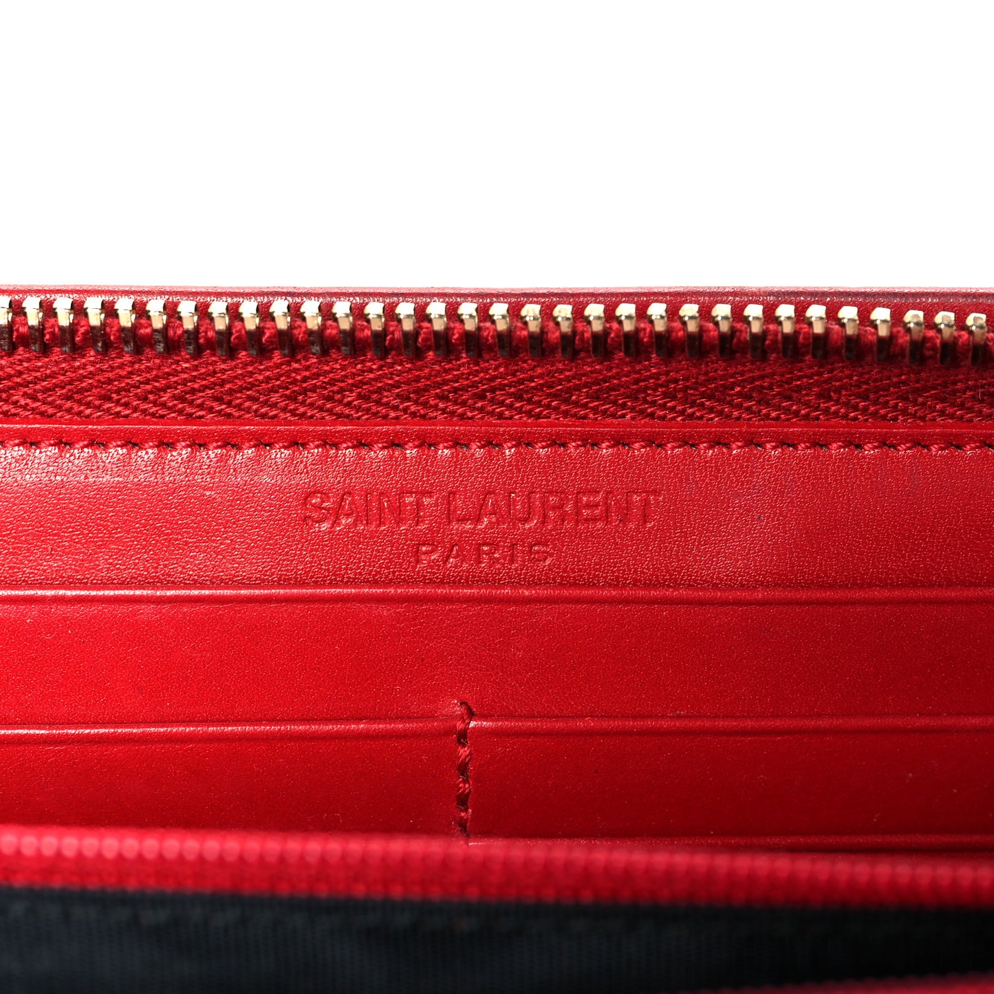 Calfskin Classic Zip Around Continental Wallet Rouge Orient