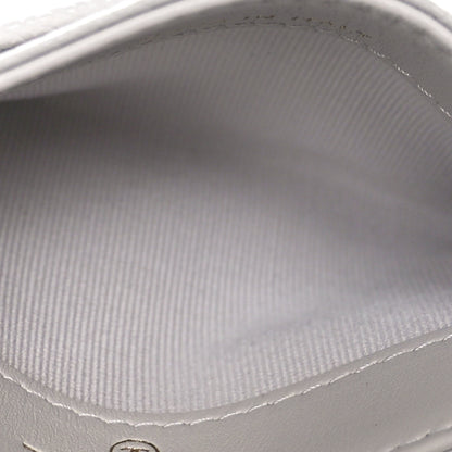Chanel Caviar Quilted Card Holder Light Grey 5 of 8