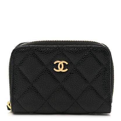Chanel Caviar Quilted Classic Zipped Coin Purse Black 1 of 10