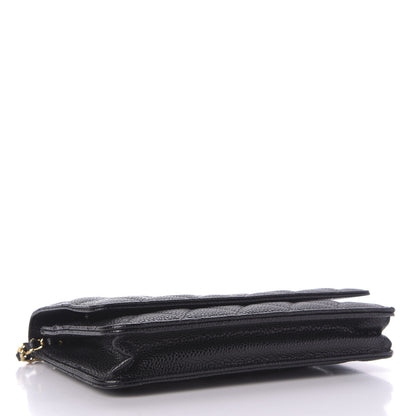 Chanel Caviar Quilted Wallet On Chain WOC Black 4 of 10