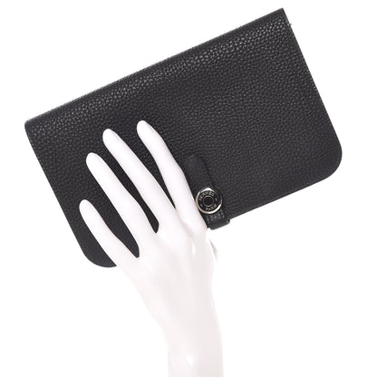 Hermes Togo Dogon Duo Wallet Black 3 of 11