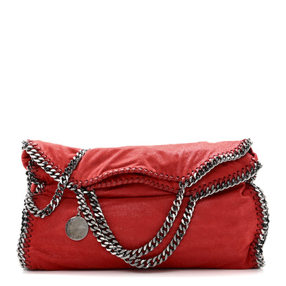 Stella McCartney Shaggy Deer Falabella Fold Over Tote Red 1 of 9