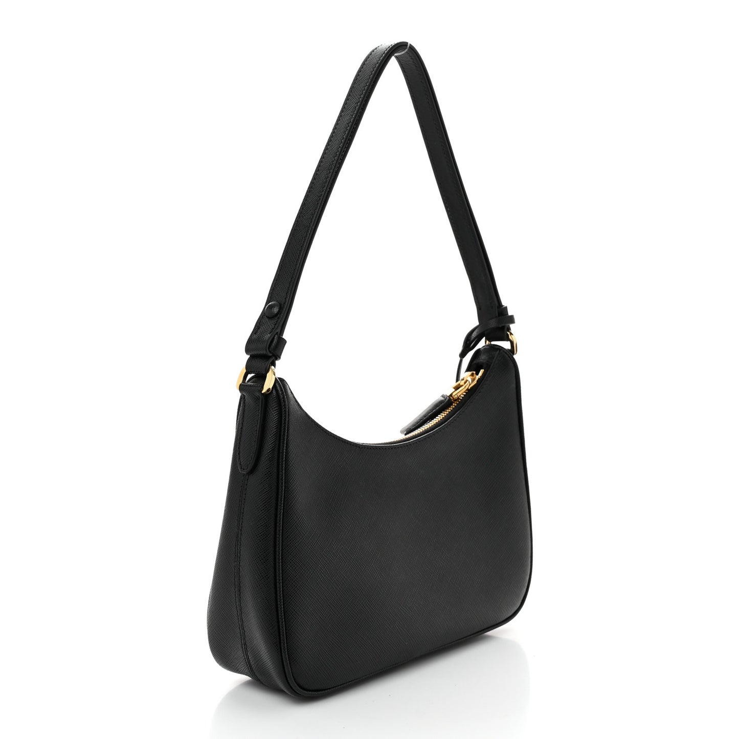 Saffiano Lux Mini Re-Edition Shoulder Bag Black