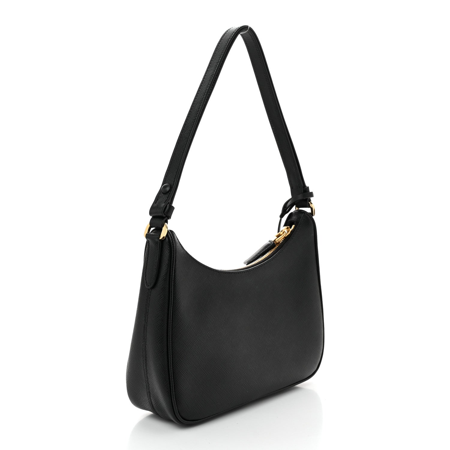 Prada Saffiano Lux Mini Re-Edition Shoulder Bag Black 3 of 11