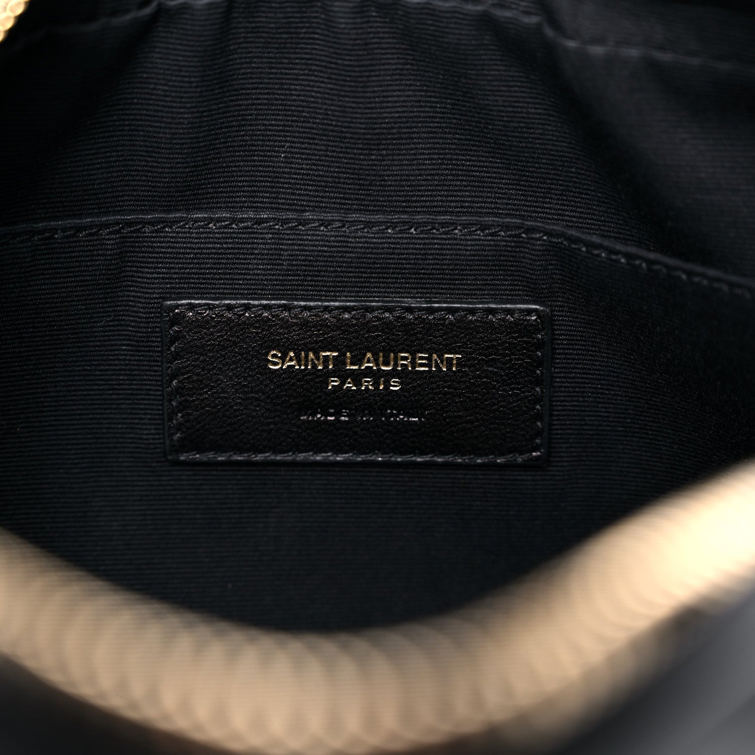 Saint Laurent Calfskin Matelasse Monogram Lou Camera Bag Black 6 of 14