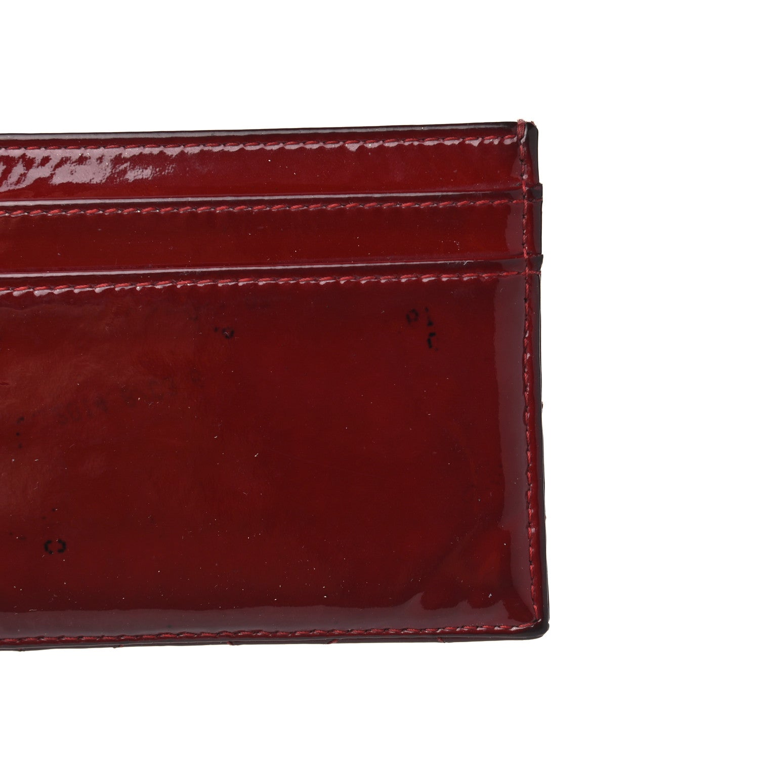 Chanel Patent Quilted Brilliant Card Holder Red 12 of 14