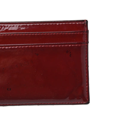 Chanel Patent Quilted Brilliant Card Holder Red 12 of 14