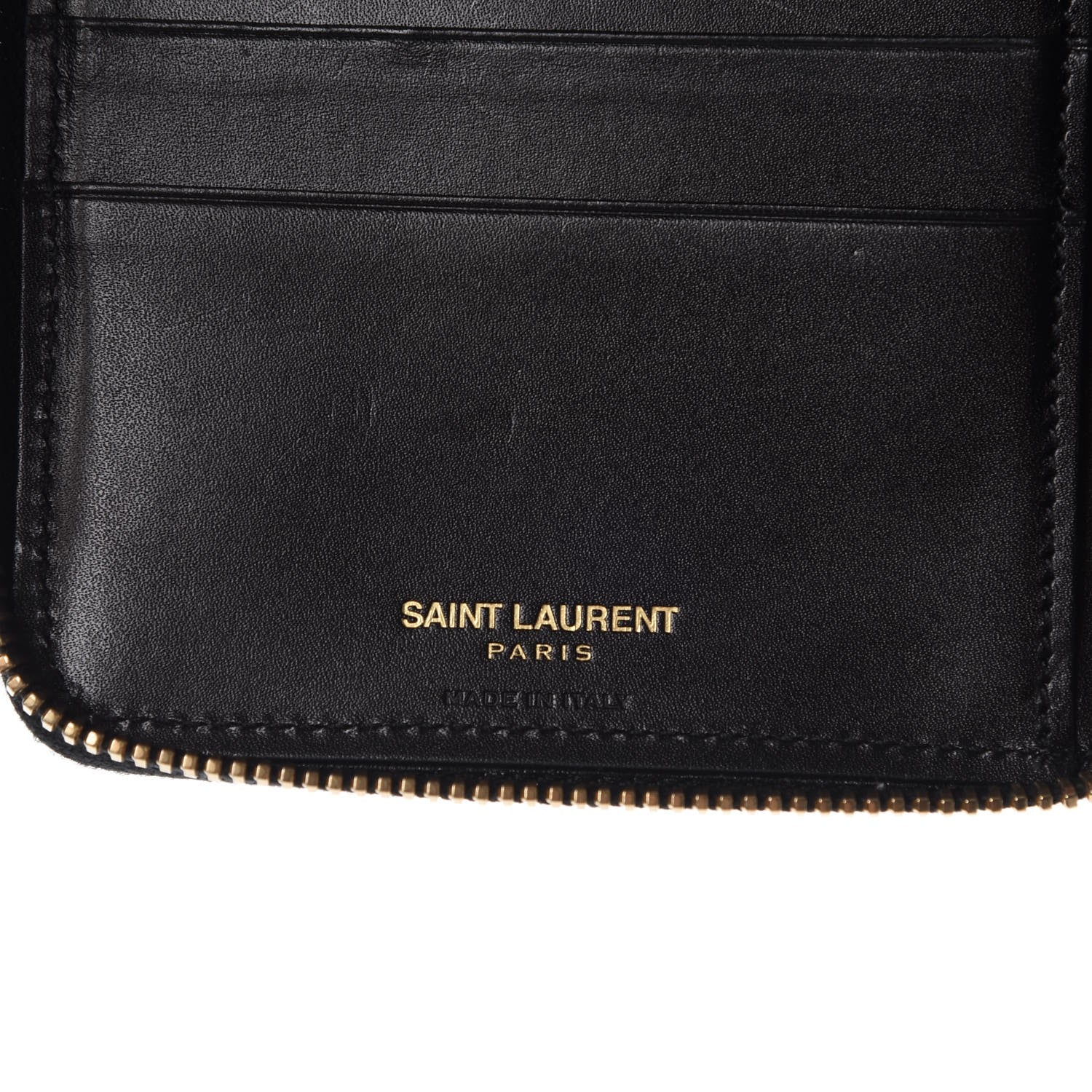 Saint Laurent Toile Monogram Classic Zip Around Wallet Black 6 of 8