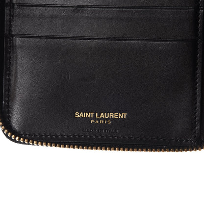 Saint Laurent Toile Monogram Classic Zip Around Wallet Black 6 of 8