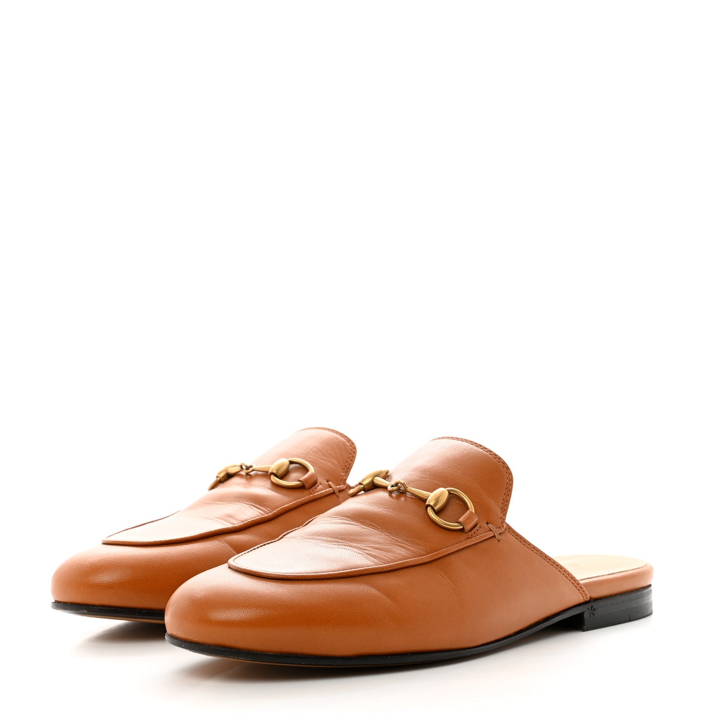 Malaga Kid Womens Princetown Slippers 36 Cognac