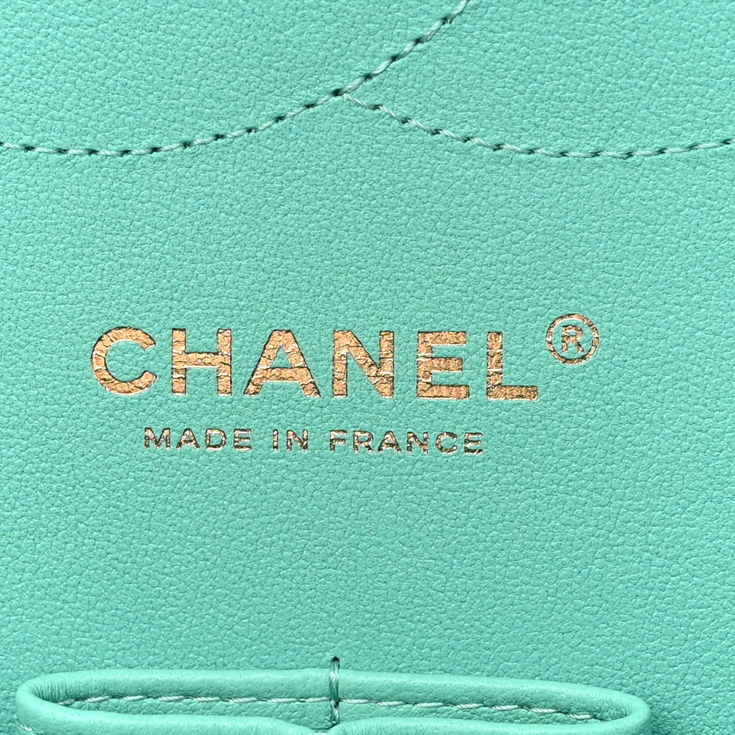 Caviar Quilted Jumbo Double Flap Turquoise
