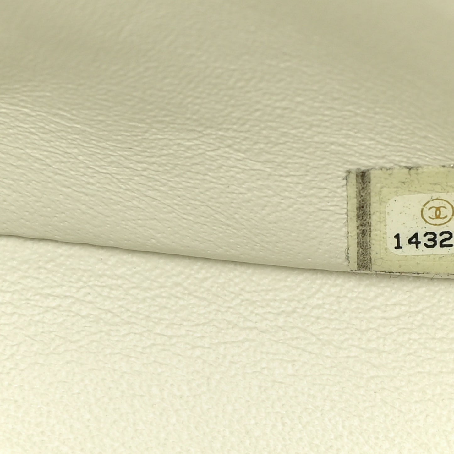 Caviar Quilted Mini Square Flap Dark White
