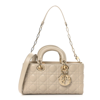 Christian Dior Lambskin Cannage Medium Lady D-Joy Sable 1 of 10