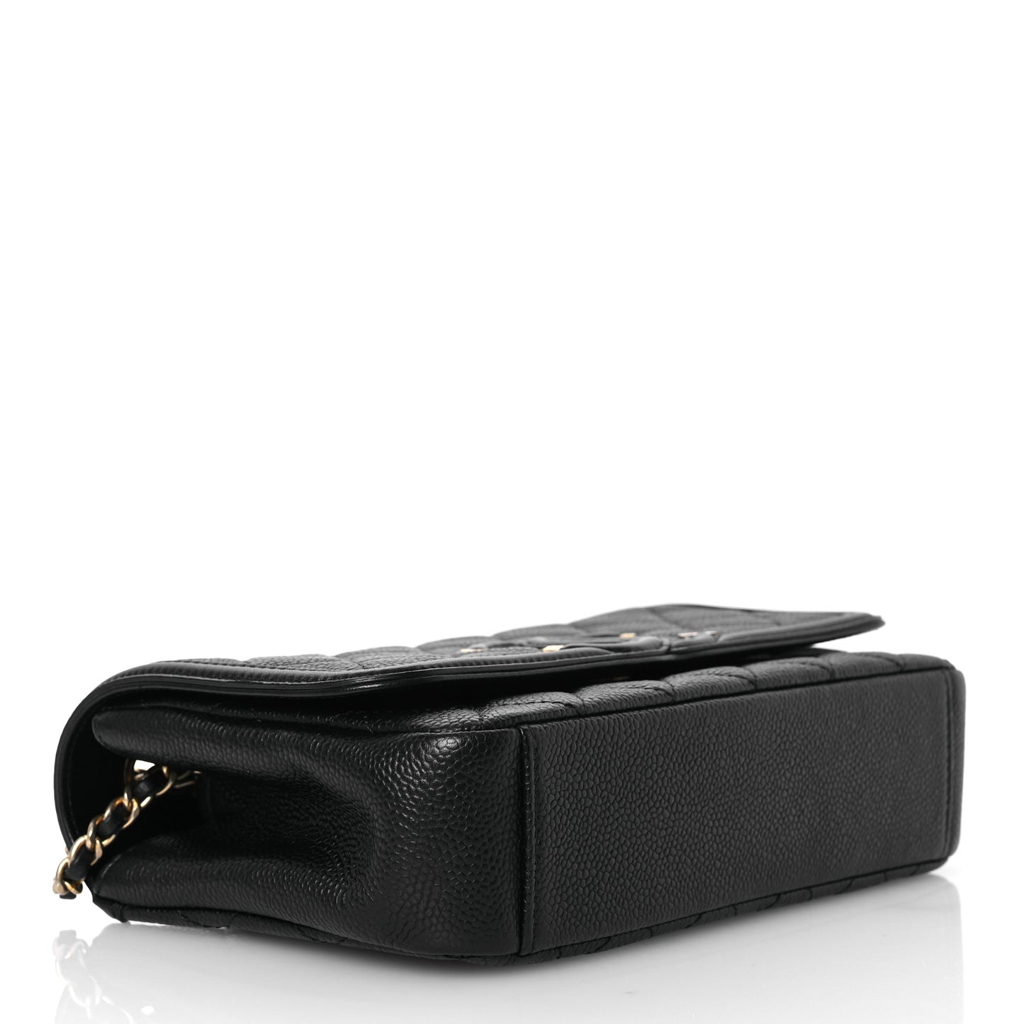 Caviar Quilted Small CC Filigree Flap Black