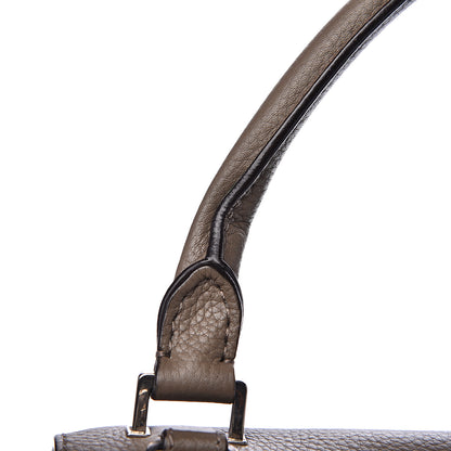 Celine Drummed Calfskin Suede Medium Trapeze Souris 10 of 13