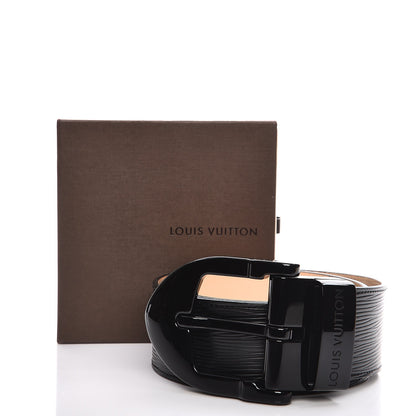 Louis Vuitton Epi Buckle Belt 80 32 Black 9 of 9