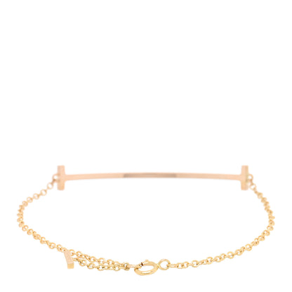 Tiffany 18K Rose Gold T Smile Bracelet 2 of 3