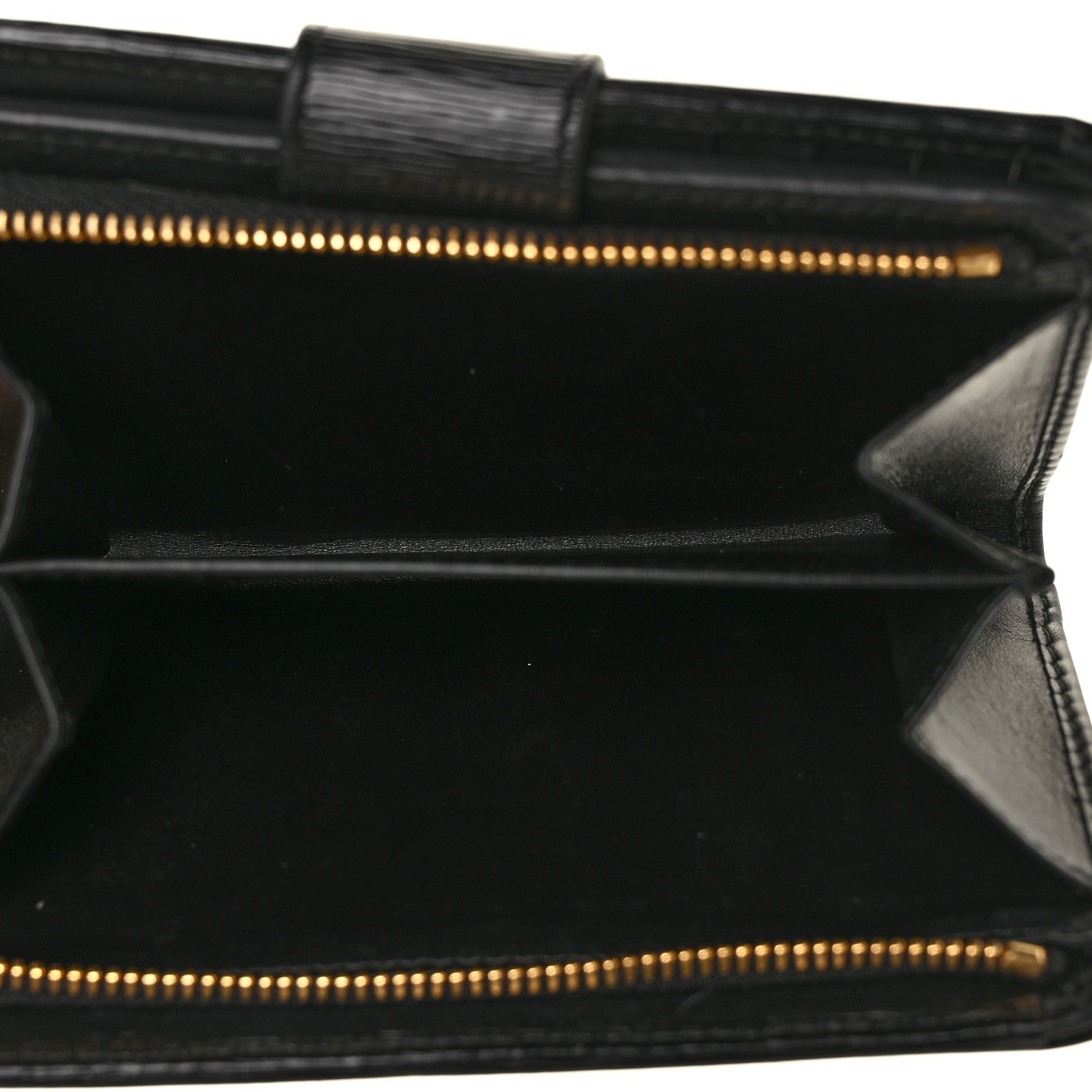 Prada Vitello Move Metal Compact Wallet Black 6 of 10