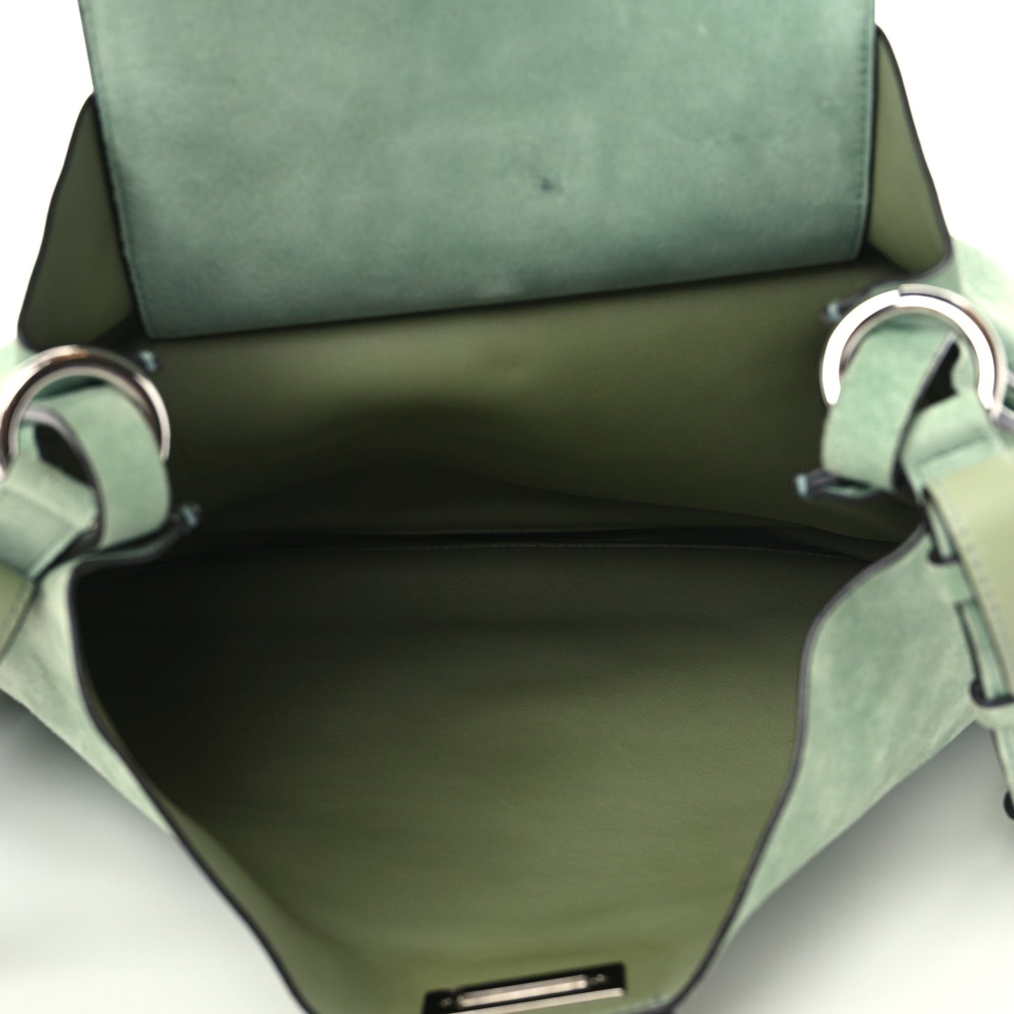 Suede Reverse Hobo Nymph Green