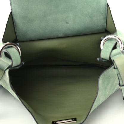 Salvatore Ferragamo Suede Reverse Hobo Nymph Green 4 of 9