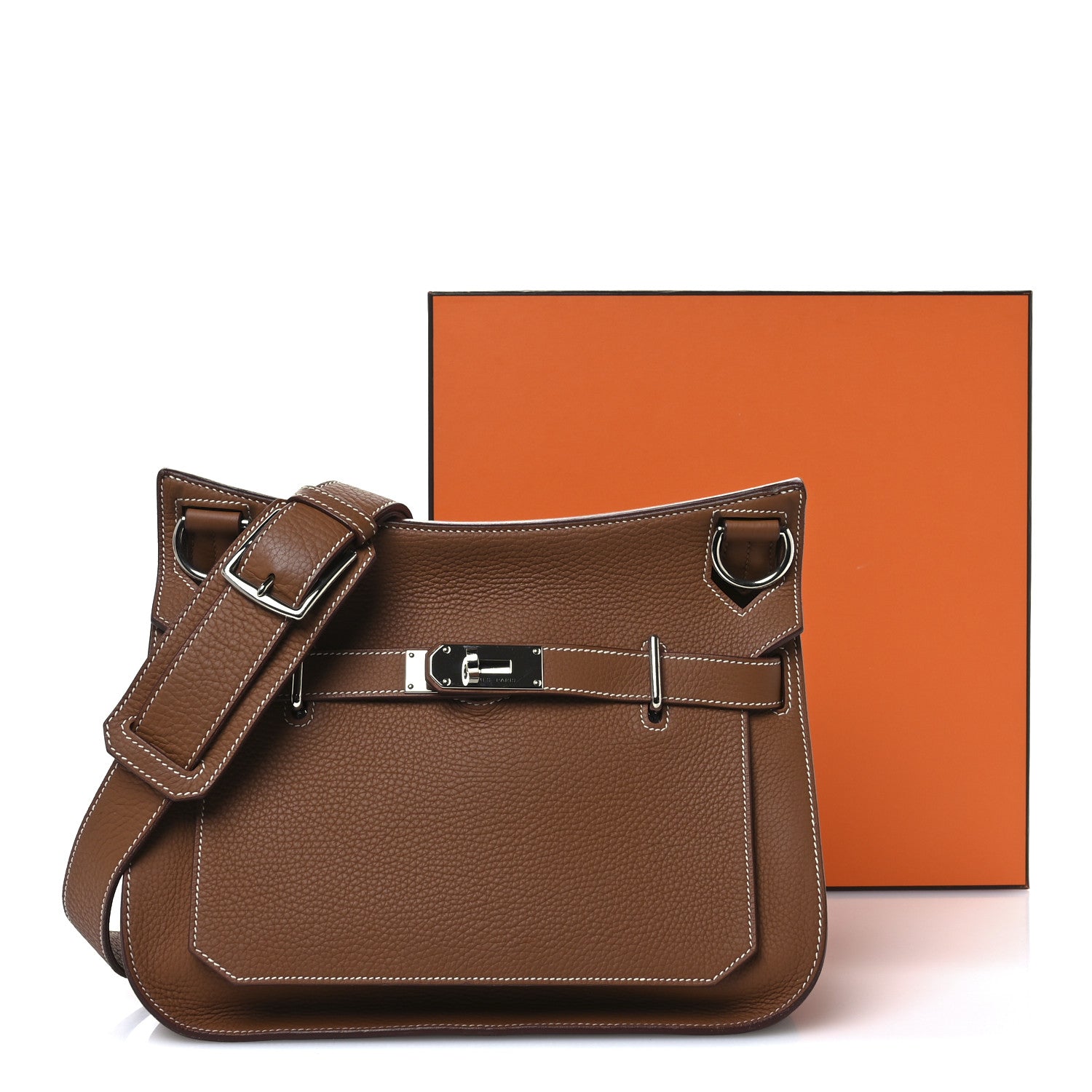 Hermes Taurillon Clemence Jypsiere 31 Gold 11 of 12