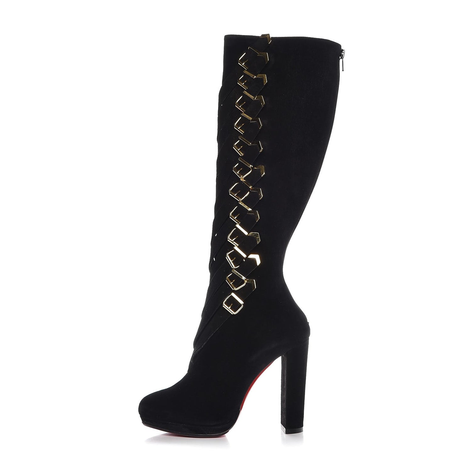 Suede Lady Troop 120 Tall Boots 39 Black