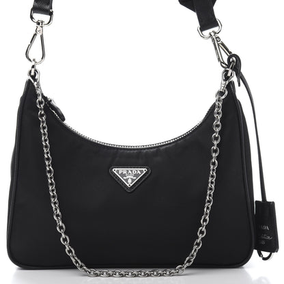 Prada Nylon Re-Edition 2005 Shoulder Bag Black 12 of 12