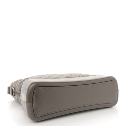 Chanel Aged Calfskin Quilted Large Gabrielle Hobo Grey 4 of 13