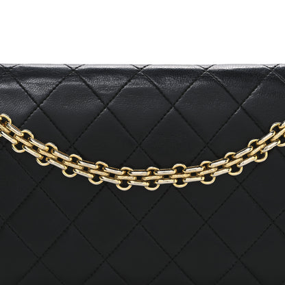 Chanel Lambskin Quilted Medium Double Flap Bijoux Chain Black 8 of 10