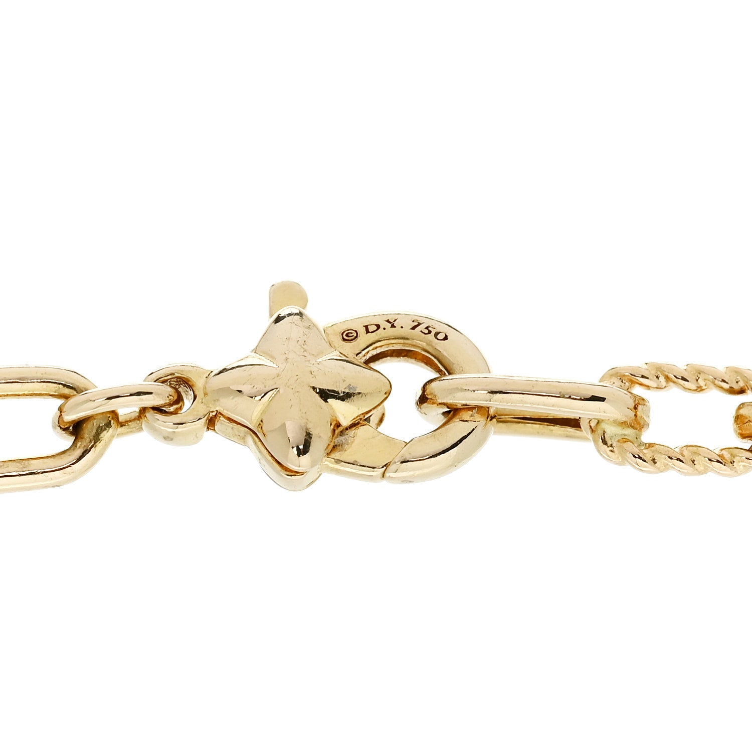 David Yurman 18K Yellow Gold Madison 3mm Classic Chain Bracelet 3 of 3