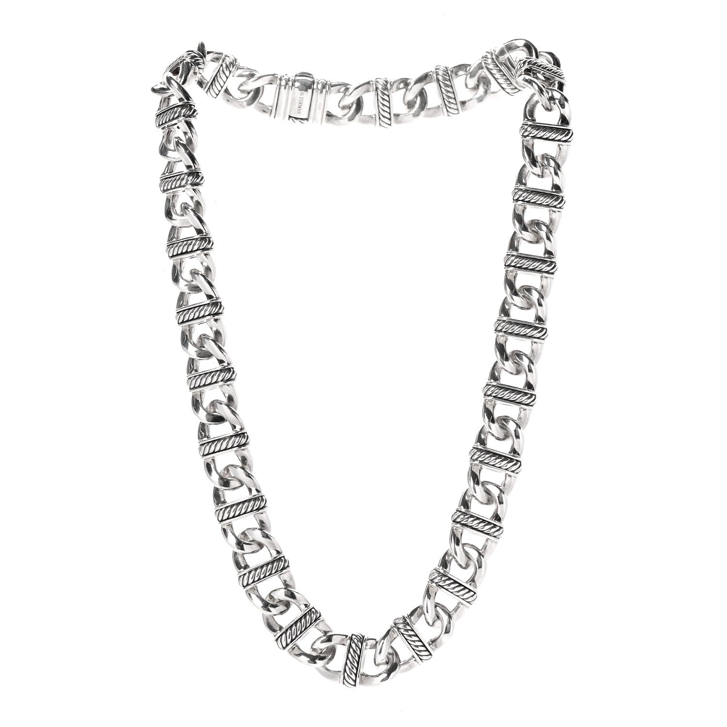 David Yurman Sterling Silver Madison Link Chain Necklace 3 of 6