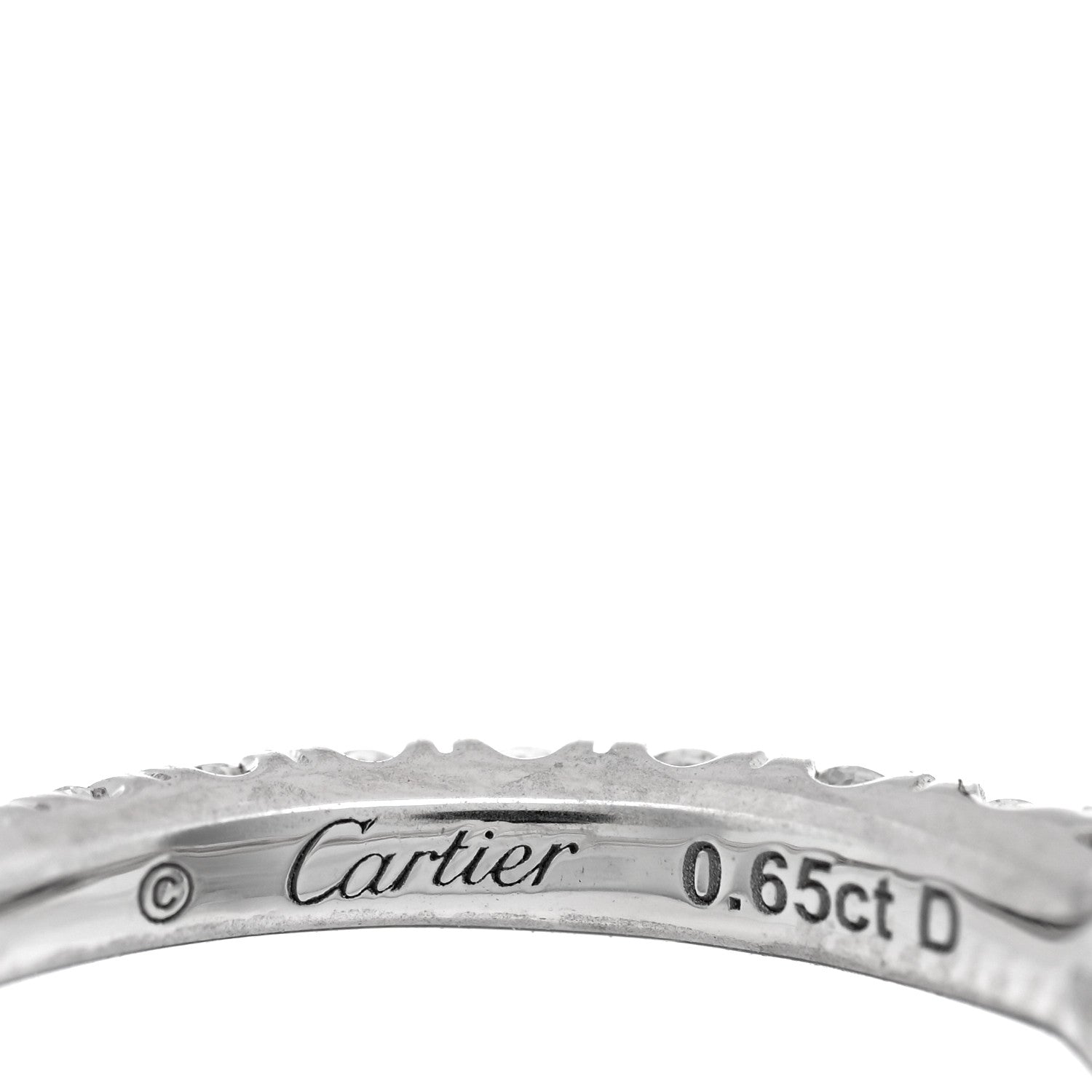 Cartier Platinum Diamond .65ct Etincelle De Cartier Solitaire Engagement Ring  48 4.5 4 of 4