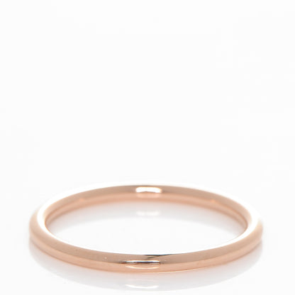 Tiffany 18K Rose Gold Classic Wedding Band Ring 56 7.5 3 of 4