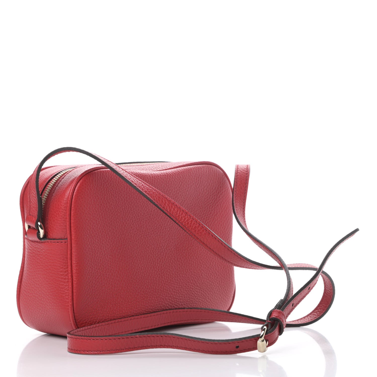 Gucci Pebbled Calfskin Small Soho Disco Bag Tabasco Red 3 of 10