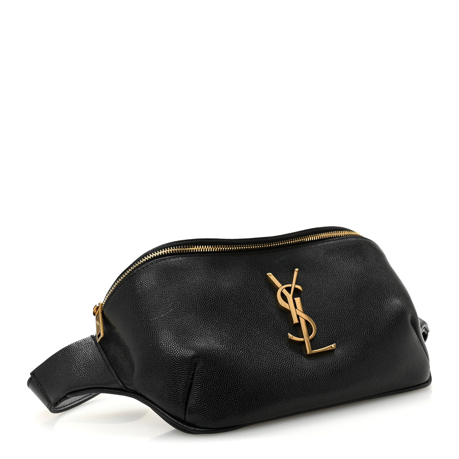 Saint Laurent Grain De Poudre Monogram Belt Bag Black 4 of 10