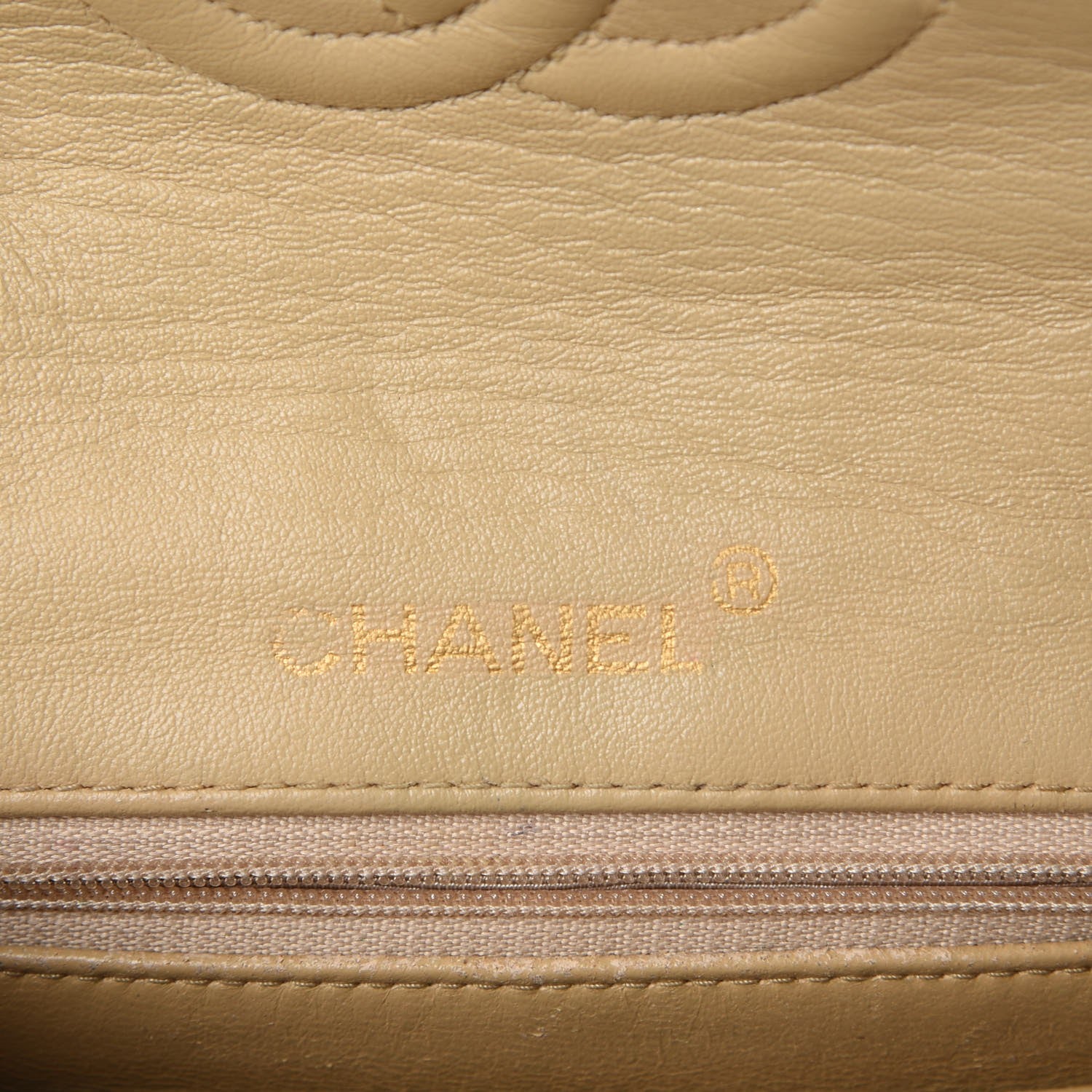 Chanel Lambskin Quilted Mini Square Flap Beige 6 of 8
