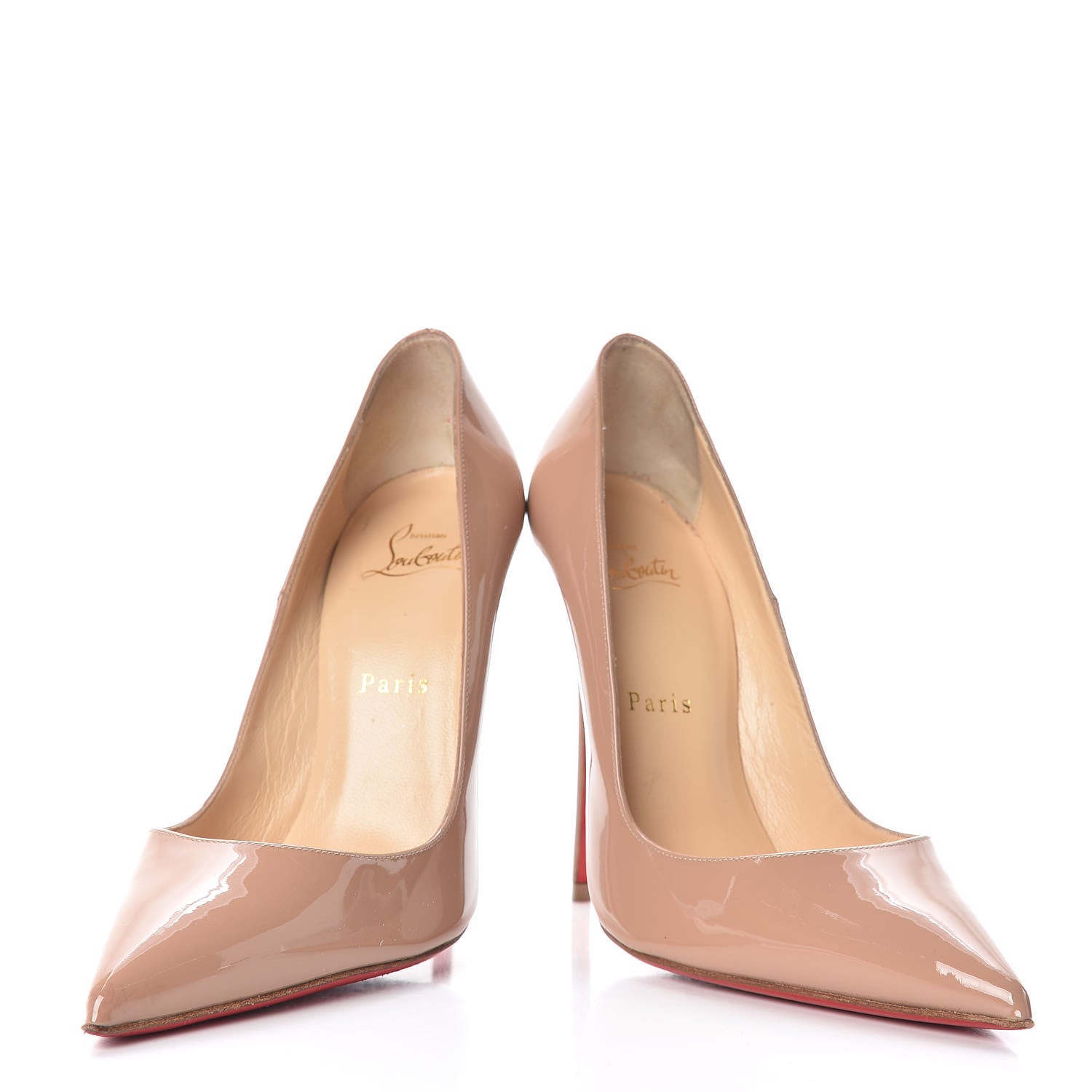 Christian Louboutin Patent So Kate 120 Pumps 38 Nude 6 of 10
