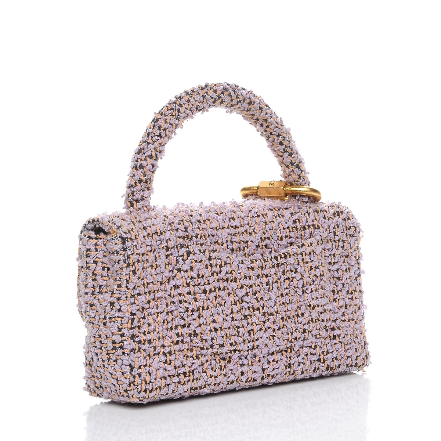 Tweed Kelly Flap Bag Set Pink