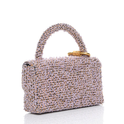 Chanel Tweed Kelly Flap Bag Set Pink 4 of 12
