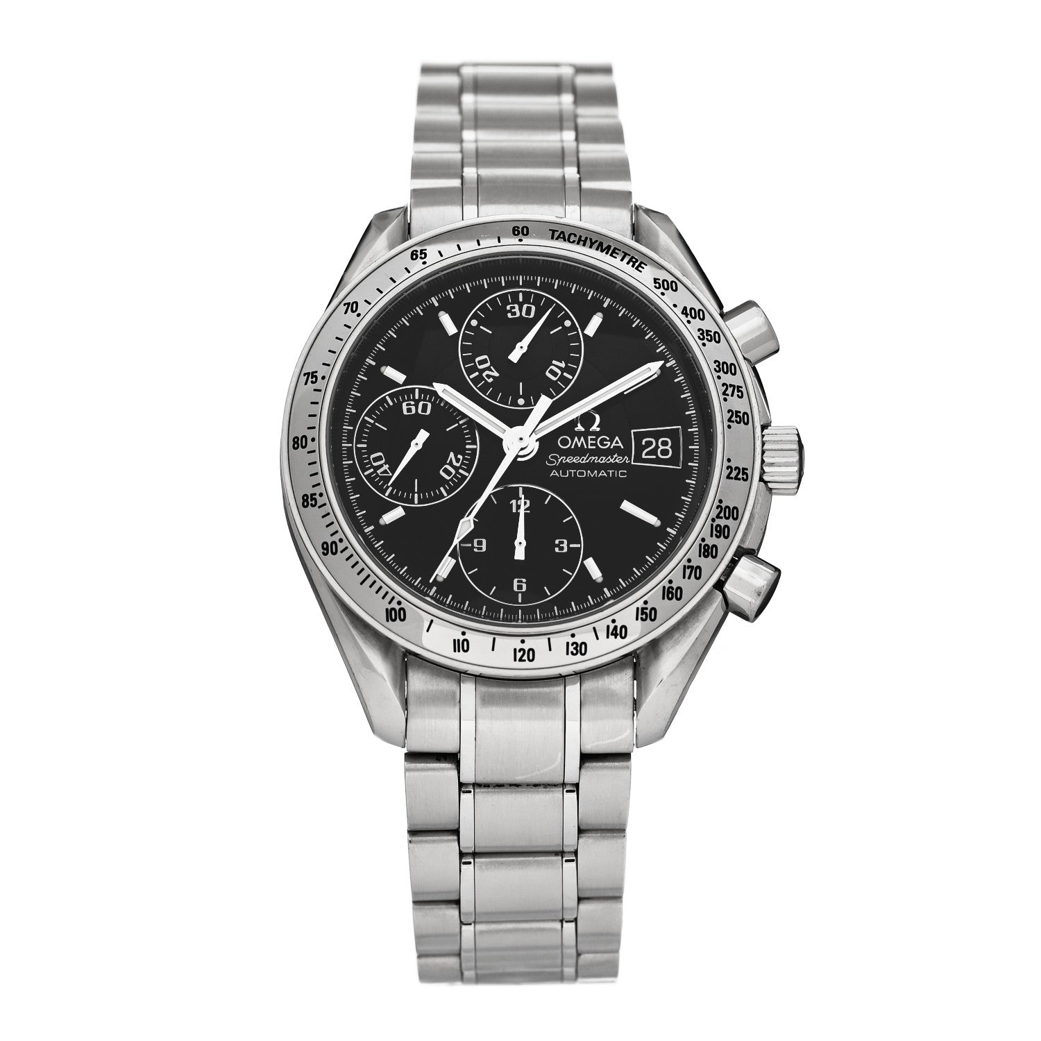 Omega Stainless Steel 39mm Speedmaster Chronograph Automatic Watch Black 3513.50 1 of 4