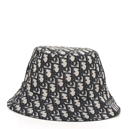Christian Dior Oblique Reversible Teddy-D Brim Bucket Hat 57 Blue 6 of 11