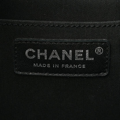 Chanel Lambskin Quilted CC Chain Bucket Drawstring Bag Black 6 of 11
