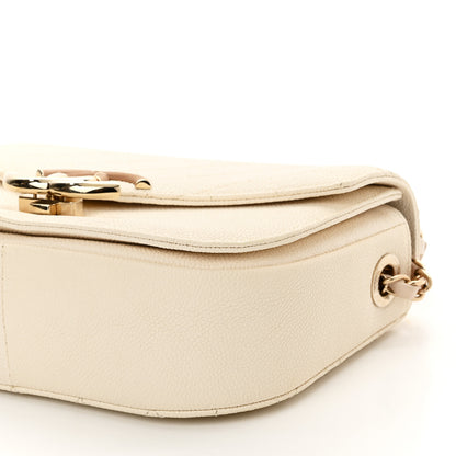 Chanel Grained Calfskin Quilted Small Cuba Top Handle Flap White 9 of 9