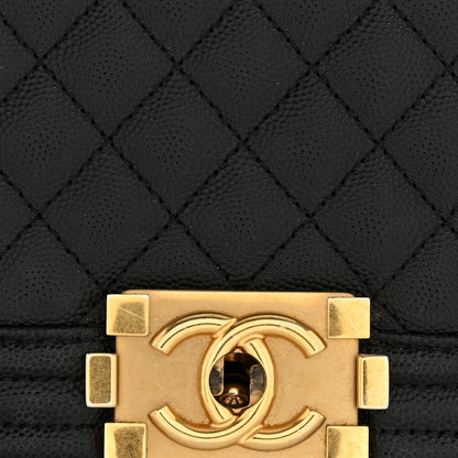 Chanel Caviar Quilted Medium Boy Flap Black 11 of 12